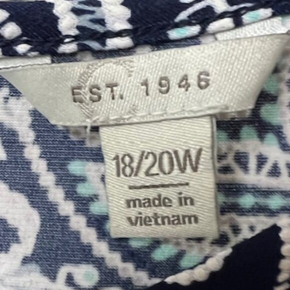 CATO Est. 1946 Womens Sleeveless Tunic Asymmetrical Hem Size 18/20W - Picture 2 of 8